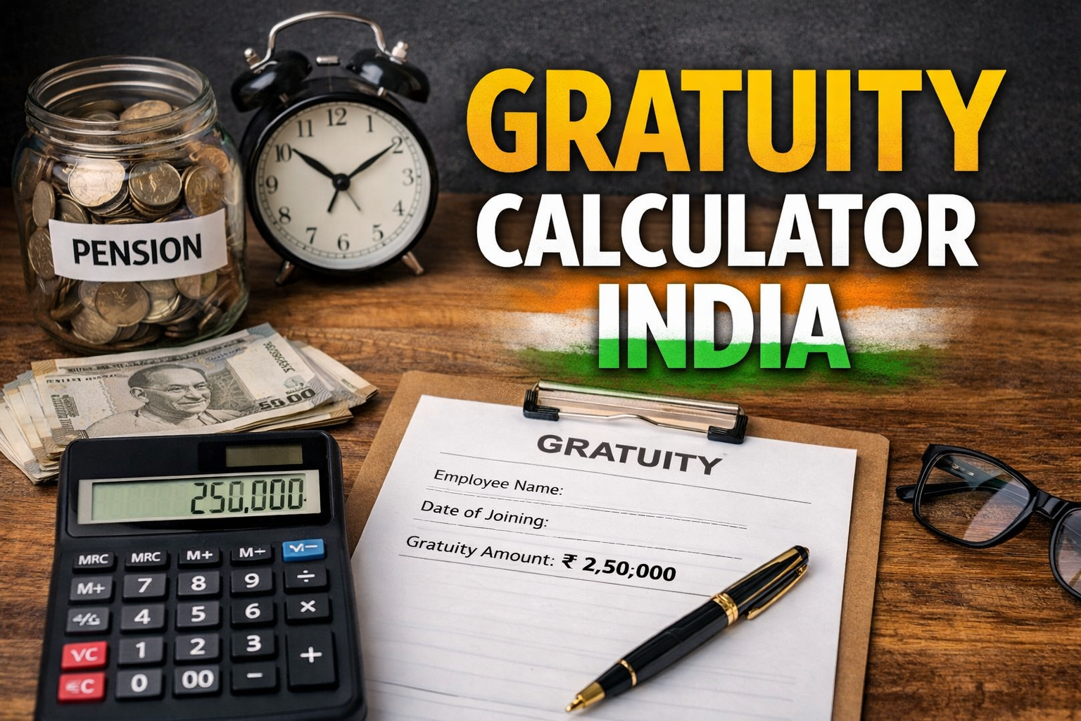 Feature Image: Gratuity Calculator India 2026 – Calculate Your Gratuity Amount Easily Online